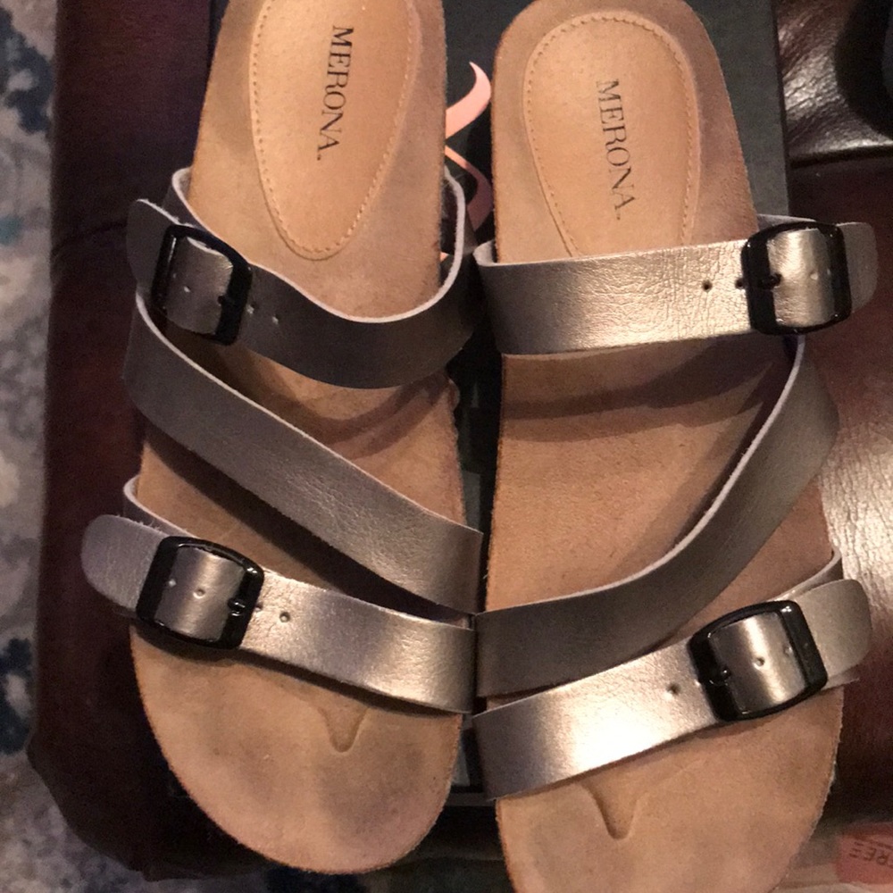 Merona silver metallic sandal - Picture 2 of 3